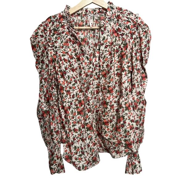 Free People Women's Meant To Be Floral Print Blouse Size Small - Picture 1 of 6